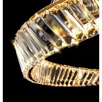 TooLight Kryształ lampa wisząca 1x60 W złota OSW-04551