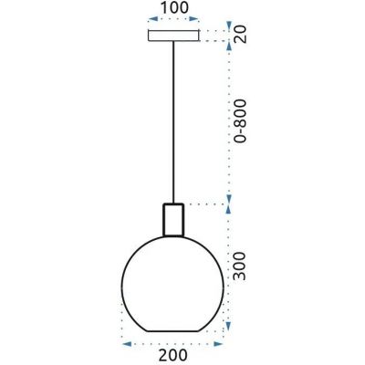 TooLight lampa wisząca 1x60 W biała-złota OSW-04663