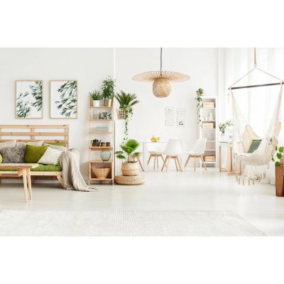 TooLight Boho lampa wisząca 1x60 W drewno OSW-05241