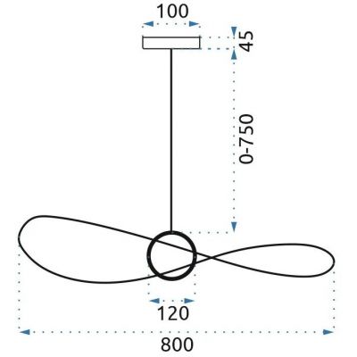 TooLight lampa wisząca 1x18 W czarna OSW-08476