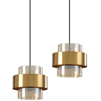 TooLight lampa wisząca 1x60 W złota OSW-40036