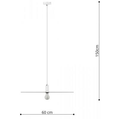 Thoro Lighting Sirkel lampa wisząca 1x60W czarna TH.146