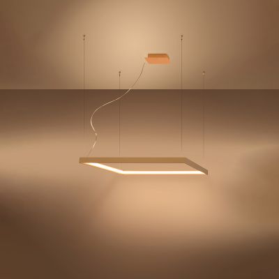 Thoro Lighting Nelya M lampa wisząca 1x50W LED złota TH.149