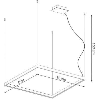 Thoro Lighting Nelya M lampa wisząca 1x50W LED złota TH.149