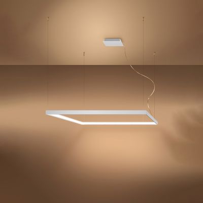 Thoro Lighting Nelya L lampa wisząca 1x70W LED biała TH.153