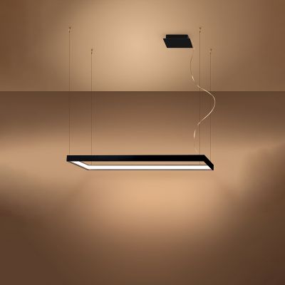 Thoro Lighting Tuula L lampa wisząca 1x50W LED czarna TH.166