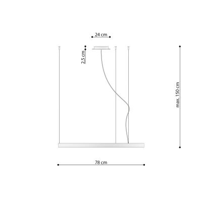 Thoro Lighting Rio plafon 1x50W LED złoty TH.181