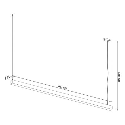 Thoro Lighting Pinne lampa wisząca 1x50W LED biała TH.228