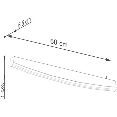 Thoro Lighting Jorun kinkiet 1x8 W czarny TH.311