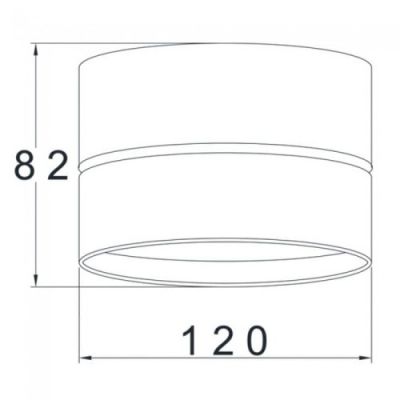 Unilight lampa podsufitowa 1x18W biała ULDL86DALI