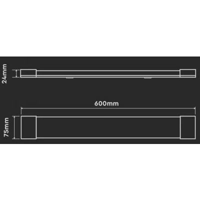 V-TAC lampa garażowa 1x20W LED biała 20349