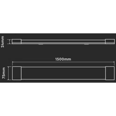 V-TAC lampa garażowa 1x50W LED biała 20355