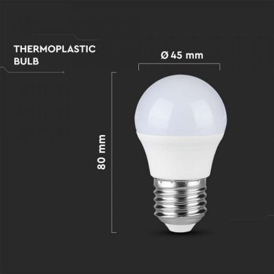 V-TAC żarówka LED 1x4,5W 3000 K E27 biała 21174