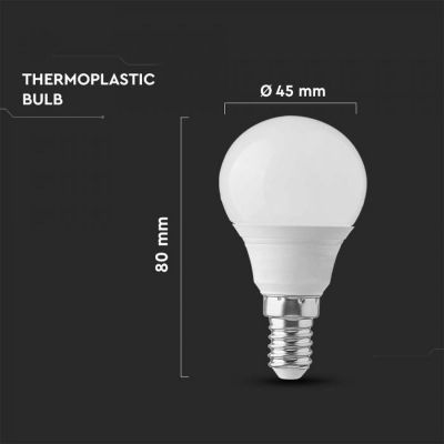 V-TAC żarówka LED 1x6,5W 3000 K E14 biała 21863