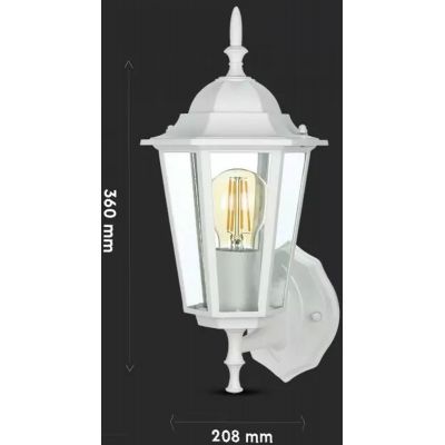 V-TAC kinkiet zewnętrzny 1x60W biały mat 7067