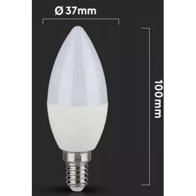 V-TAC żarówka LED 1x5,5W 6400 K E14 biała 7496