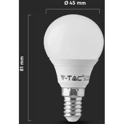 V-TAC żarówka LED 1x7W E14 biała 865