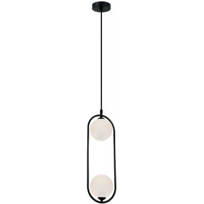 Viokef Fancy lampa wisząca 2x25W czarna 4208700