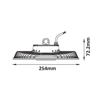 V-TAC High Bay lampa garażowa 100 W 25 cm 10202