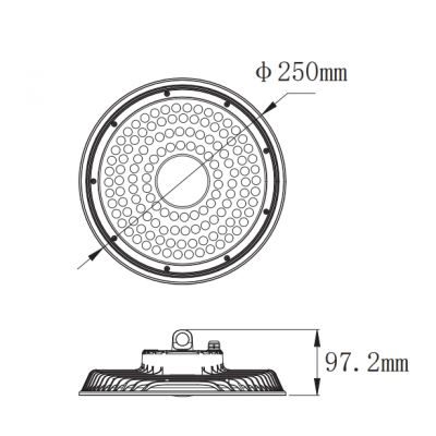 V-TAC High Bay lampa garażowa 100 W 25 cm 21203191
