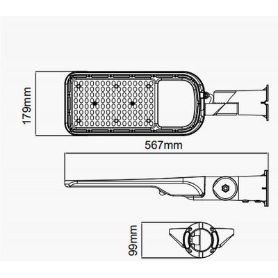 V-TAC naświetlacz 100 W 6500K szary 2120427
