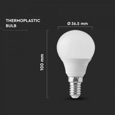 V-TAC żarówka LED 1x4,5W 3000 K E14 biały 2142501