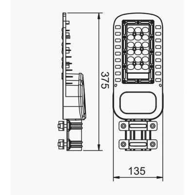 V-TAC naświetlacz 30 W 4000K szary 21956