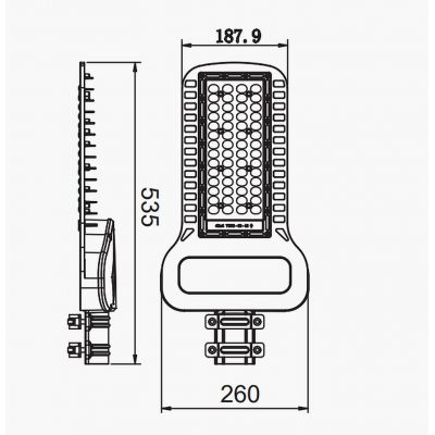 V-TAC naświetlacz 100 W 4000K szary 21960