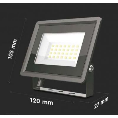 V-TAC F-Class naświetlacz 20W LED czarny 6738