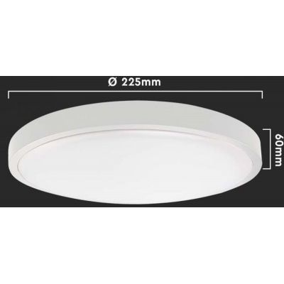 V-TAC plafon 1x18W LED biały 7659