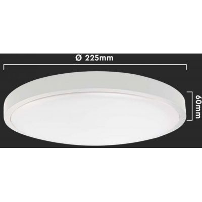 V-TAC plafon 1x24W LED biały 7662