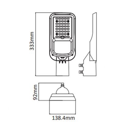V-TAC naświetlacz 50 W 6500K szary 7889