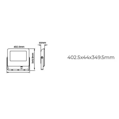 V-TAC naświetlacz 200 W 4000K czarny 9896-5