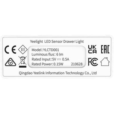 Yeelight Sensor Drawer lampa meblowa 4x0,5 W biała YLCTD001-4pc