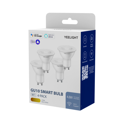Yeelight Smart LED Bulb żarówki inteligentne GU10 (ściemnialna) 4x4,8W YLDP004-4PCS