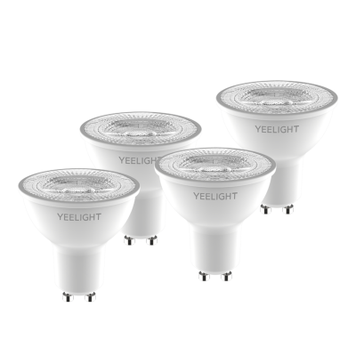 Yeelight Smart LED Bulb żarówki inteligentne GU10 (ściemnialna) 4x4,8W YLDP004-4PCS