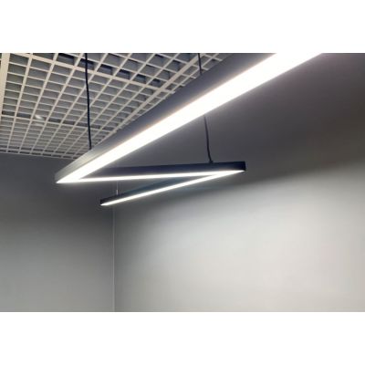 zoomLED Błyskawica lampa wisząca 1x96W czarna