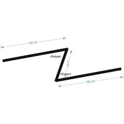 zoomLED Błyskawica lampa wisząca 1x96W czarna