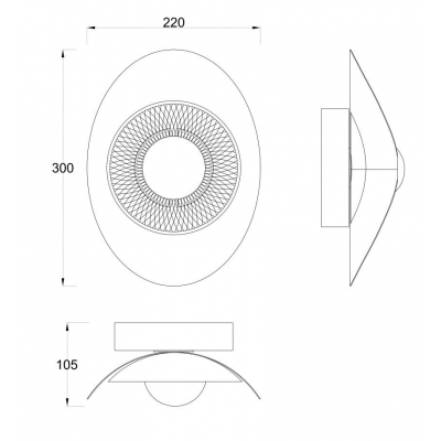 Zuma Line Diop kinkiet 1x8 W czarny 003064-031436
