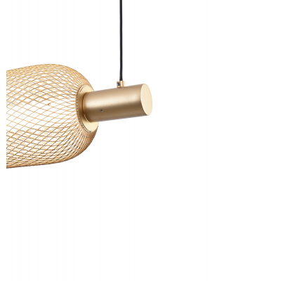 Zuma Line Sarr lampa wisząca 1x27 W czarna/złota 003064-031438