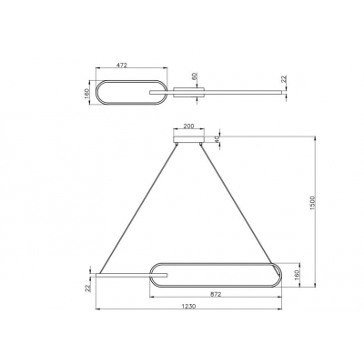 Zuma Line Ravon lampa wisząca 1x40 W czarna/złota 003064-034703