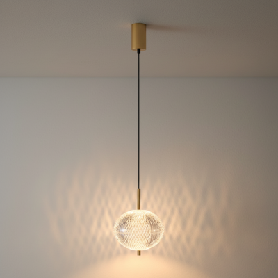 Zuma Line Galatea lampa wisząca 1x6,5 W złota 003064-034758