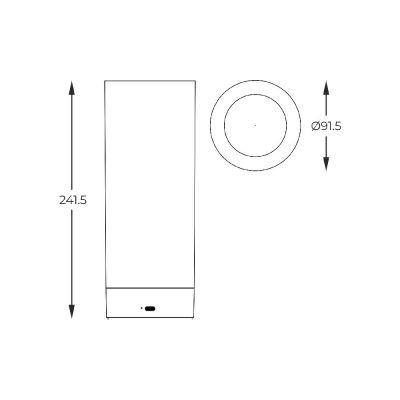 Zuma Line Esterno lampa solarna stołowa 1x1,2 W czarny 1002