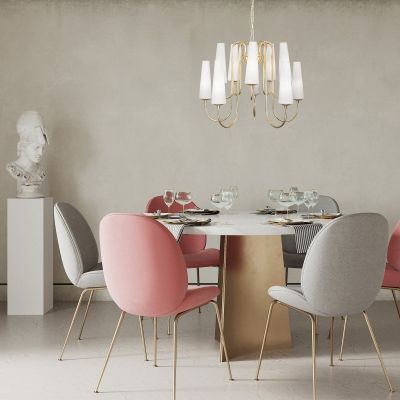 Zuma Line Magnum lampa wisząca 10x40W biała/złota 1129