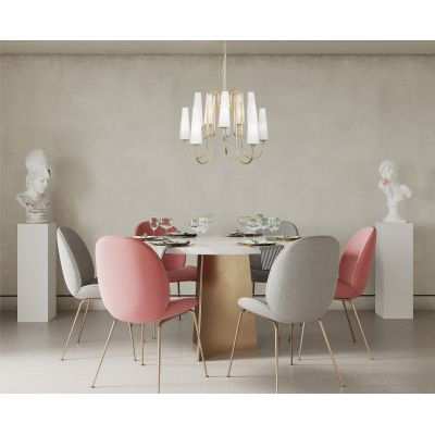 Zuma Line Magnum lampa wisząca 10x40W biała/złota 1129