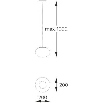 Zuma Line Omi lampa wisząca 1x5 W czarna 1182