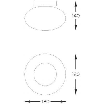 Zuma Line Omi lampa podsufitowa 1x5 W złota 1187