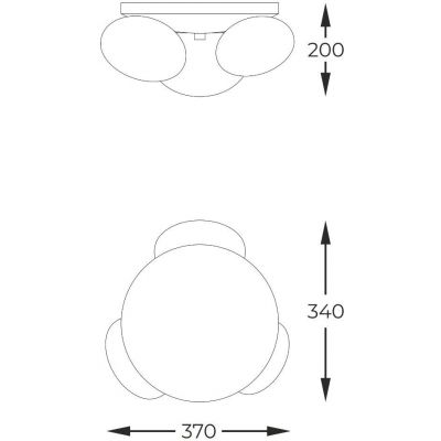 Zuma Line Omi lampa podsufitowa 3x5 W złota 1191