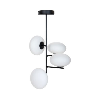 Zuma Line Omi lampa wisząca 4x8 W biała-czarna 1200