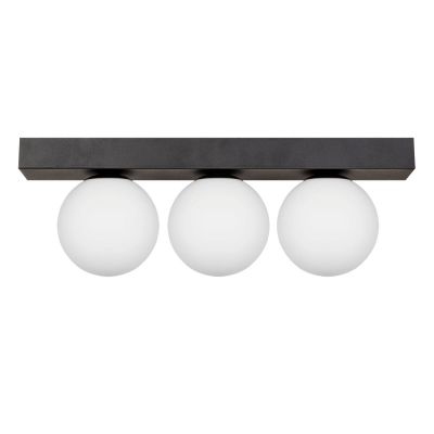 Zuma Line Sphere lampa podsufitowa 3x8 W biała-czarna 1204